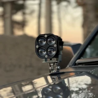 پروژکتور آفرودی مدل چهار لنز (دو رنگ سفید زرد)