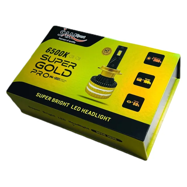 هدلایت خودرو مدل Super Gold Pro پایه H-7